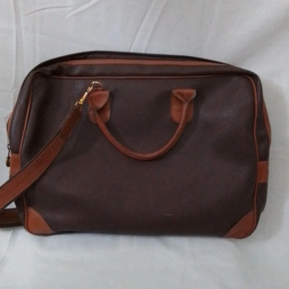 Textured Brown Laptop Bag